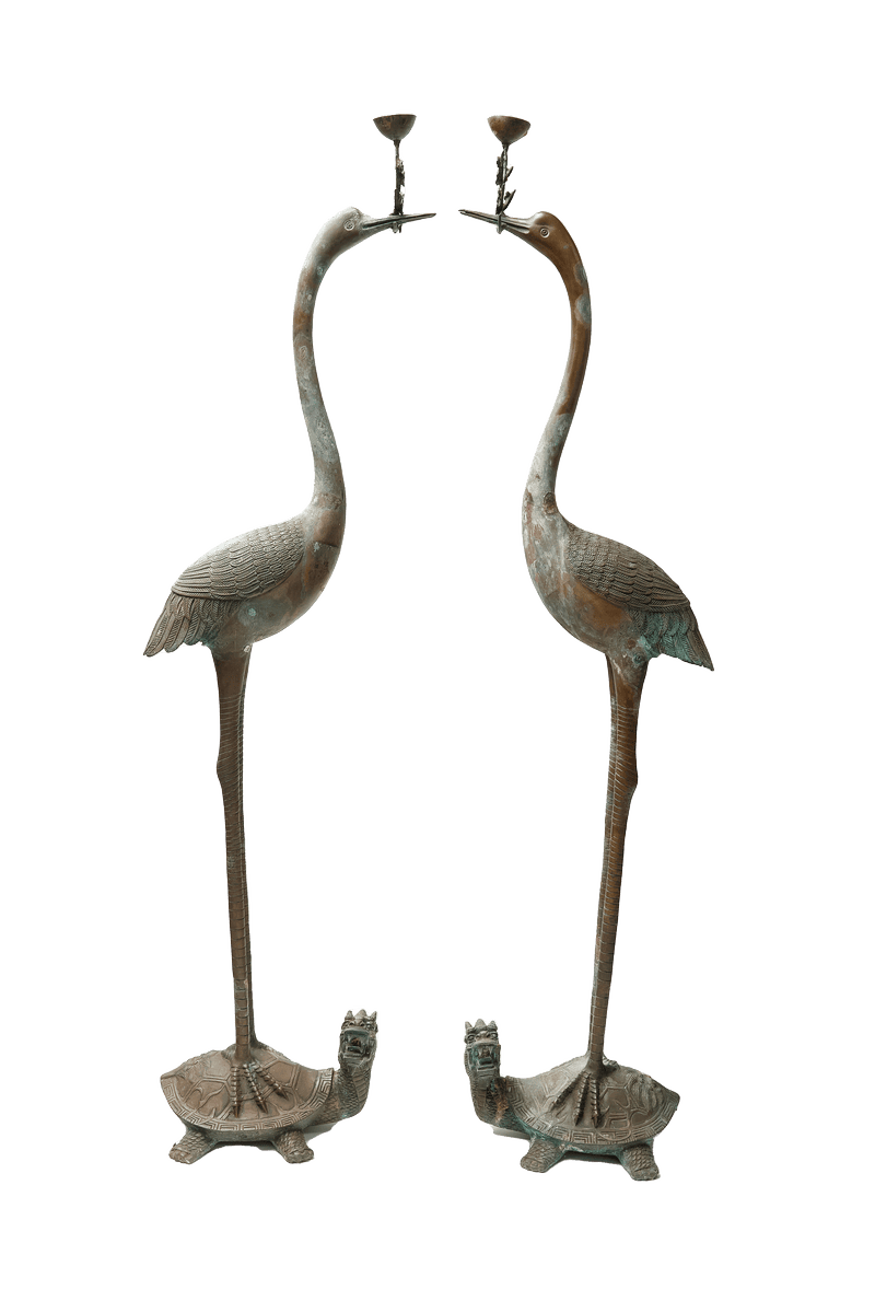 CẶP CHIM HẠC - NHẤT PHẨM ĐIỂU/PAIR OF CRANES (HVK800)