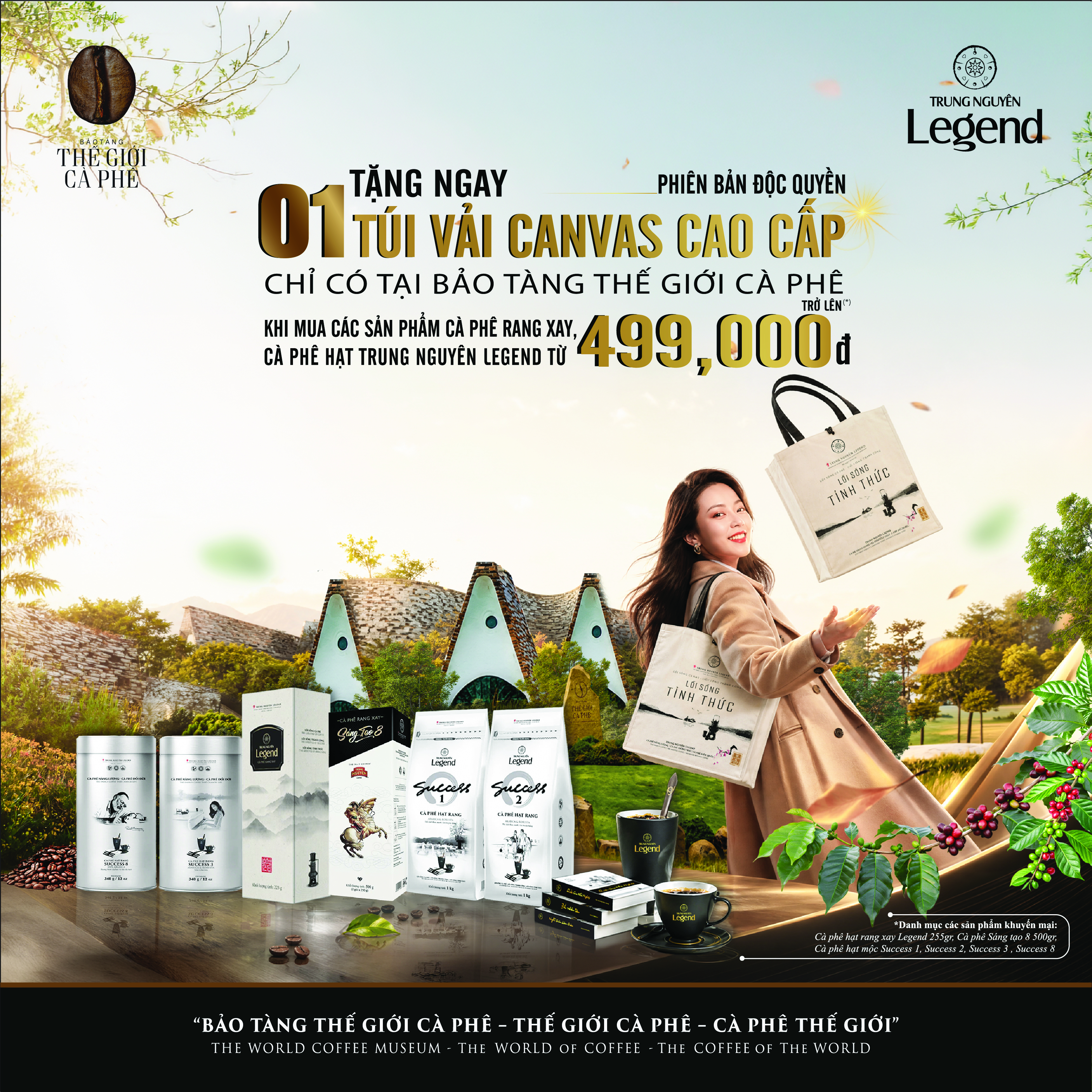 MUA CÀ PHÊ – NHẬN NGAY TÚI CANVAS CAO CẤP | PHIÊN BẢN ĐỘC QUYỀN TẠI BẢO TÀNG THẾ GIỚI CÀ PHÊ 🎁✨