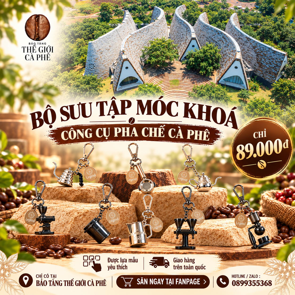 BỘ SƯU TẬP MÓC KHÓA CÔNG CỤ PHA CHẾ CÀ PHÊ CỰC CHẤT ĐÃ LÊN KỆ !!! ☕🔑